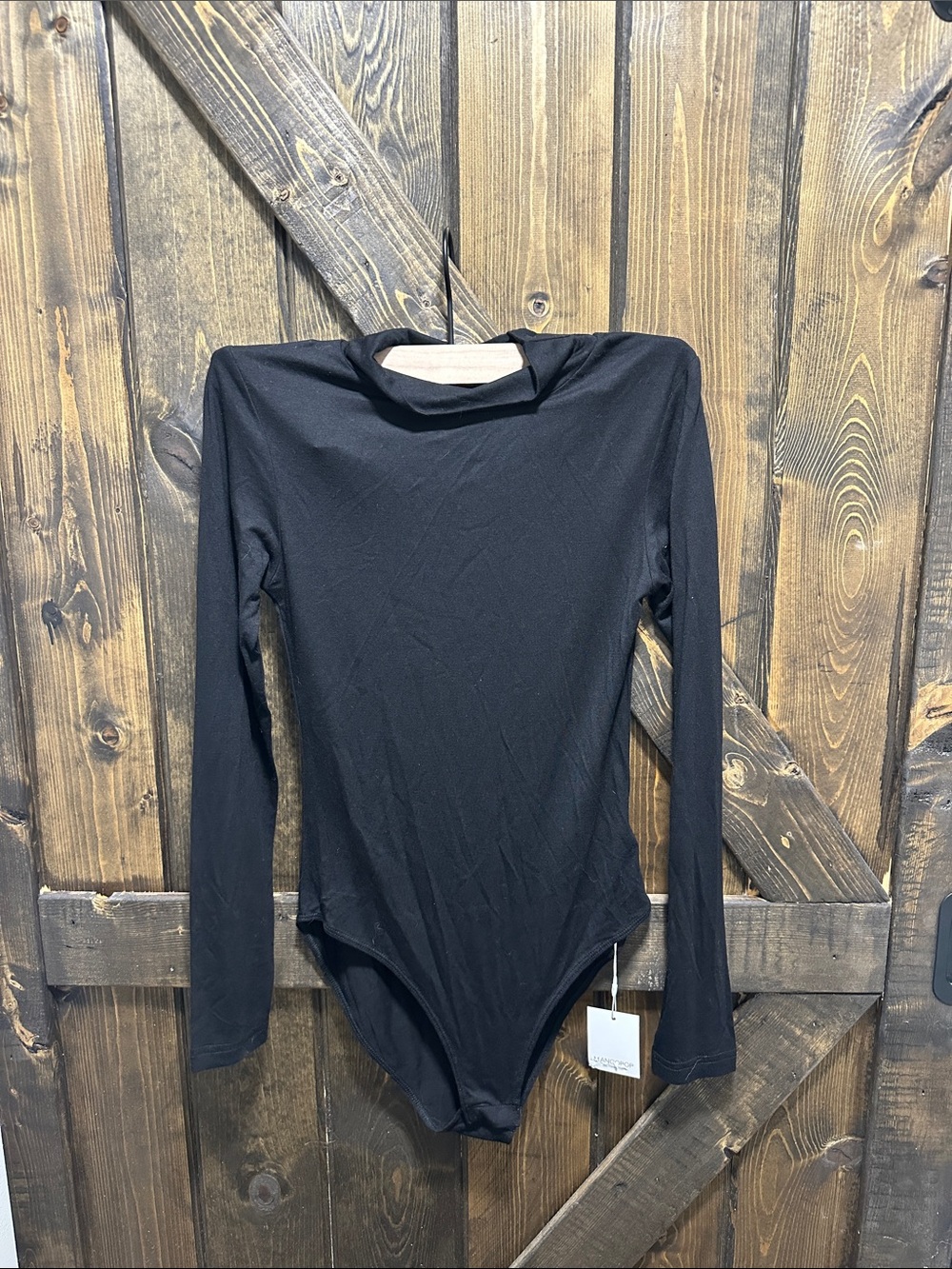 MANGOPOP Collection Black Long Sleeve Bodysuit